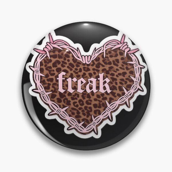Item preview, freak barbed wire heart y2k leopard design  designed and sold by DakotaSiouxx99.