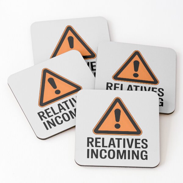 Item preview, Relatives Incoming – Funny Desi Family Warning Design designed and sold by Swati Art Shop.