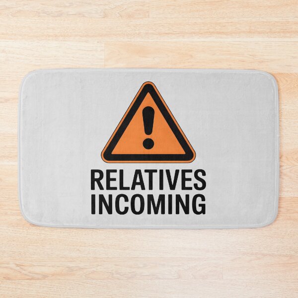 Item preview, Relatives Incoming – Funny Desi Family Warning Design designed and sold by Swati Art Shop.