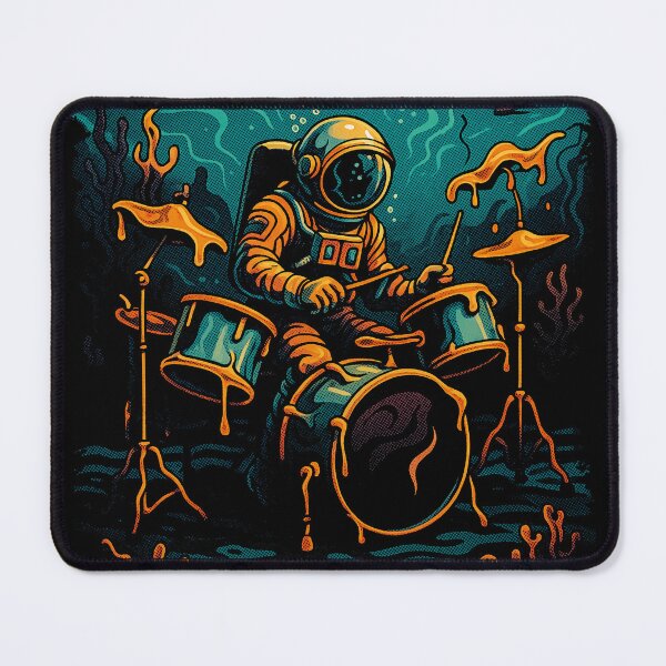 Item preview, Underwater astronaut drums: gift for drummers with planets designed and sold by Pixel4you.