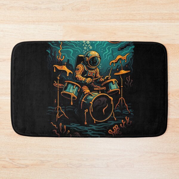 Item preview, Underwater astronaut drums: gift for drummers with planets designed and sold by Pixel4you.