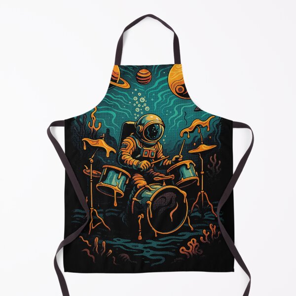 Item preview, Underwater astronaut drums: gift for drummers with planets designed and sold by Pixel4you.