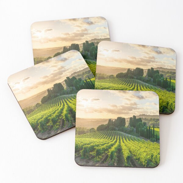 Item preview, Vineyards at sunset and Casale Marittimo. Maremma, Tuscany, Italy designed and sold by Stefano Orazzini.