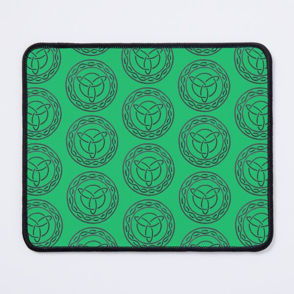 Item preview, Celtic Inspired Emblem Design Intricate Pattern Sheild Badge Unique Green Background designed and sold by Arniesart85.