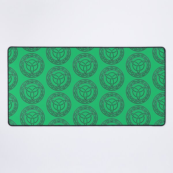 Item preview, Celtic Inspired Emblem Design Intricate Pattern Sheild Badge Unique Green Background designed and sold by Arniesart85.