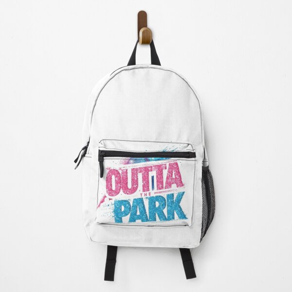 Item preview, Outta The Park - Pink and Blue Glitter Softball Home Run Graphic designed and sold by CulDeSacCreate.