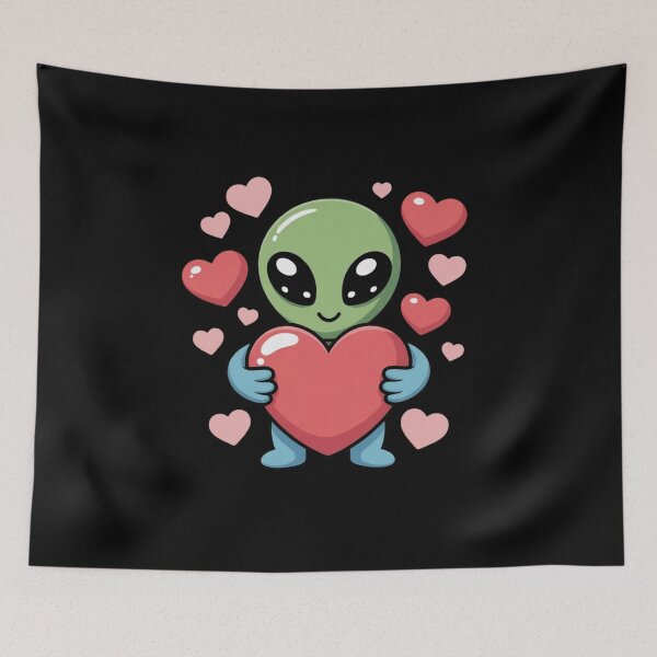 Item preview, Resident Alien Love – Funny Alien Valentine Sci-Fi Romance Design designed and sold by ALL ART .