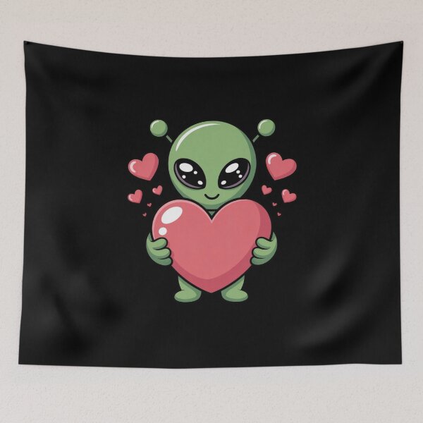 Item preview, Resident Alien Love – Funny Alien Valentine Sci-Fi Romance Design designed and sold by ALL ART .