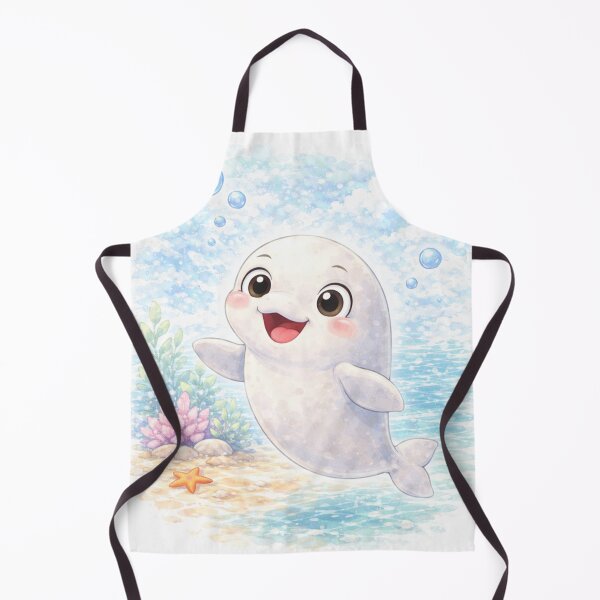 Item preview, Beluga Whale – Whimsical Watercolour Ocean Illustration designed and sold by inspired-works.