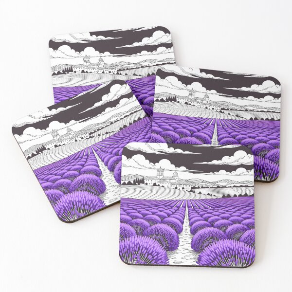 Item preview, Black and white - La Alcarria lavender fields designed and sold by Ponted.