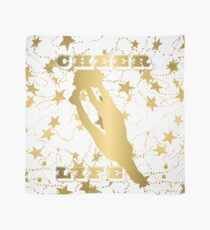 Cheer Life Design in Gold with Stars Scarf
