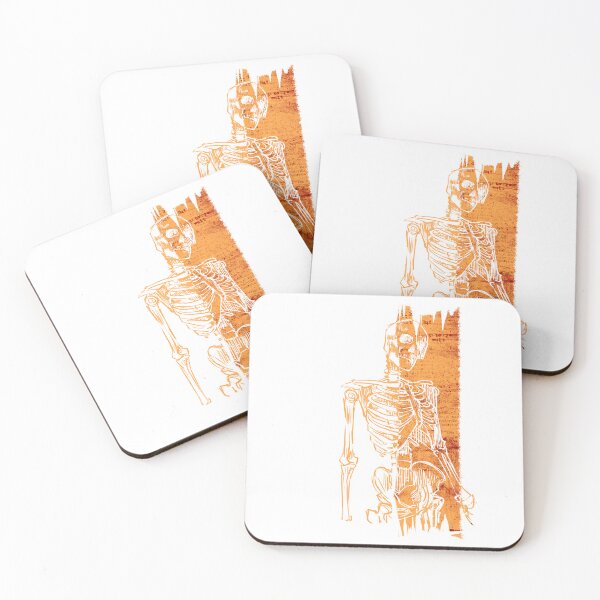 Item preview, Human – Orange Minimalist Skeleton designed and sold by DanniDan.