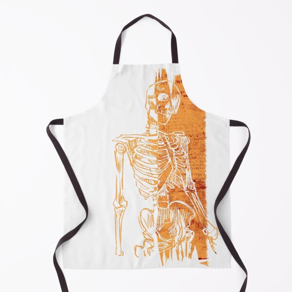 Item preview, Human – Orange Minimalist Skeleton designed and sold by DanniDan.