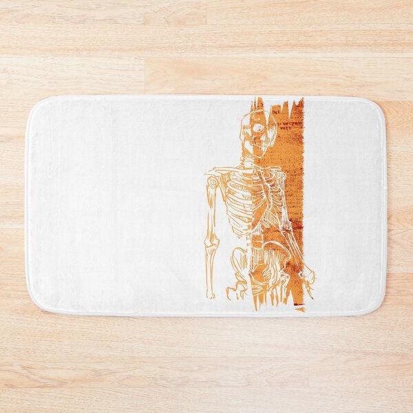 Item preview, Human – Orange Minimalist Skeleton designed and sold by DanniDan.