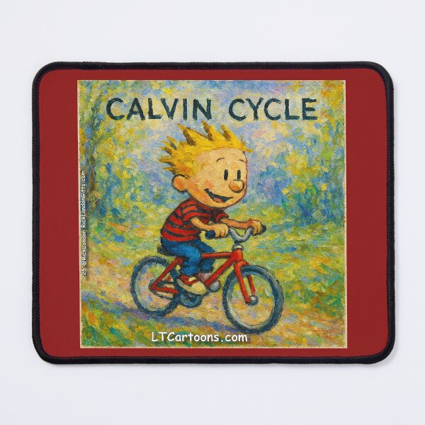 Item preview, Calvin Cycle – Funny Science Pun Bicycle Cartoon designed and sold by Rick London Gifts.