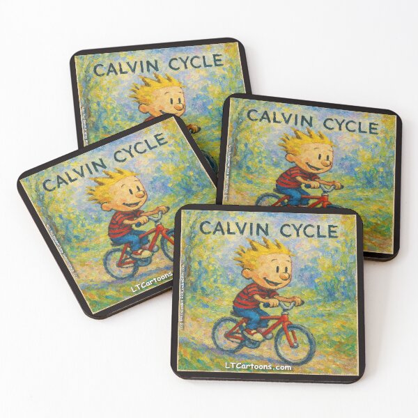 Item preview, Calvin Cycle – Funny Science Pun Bicycle Cartoon designed and sold by Rick London Gifts.