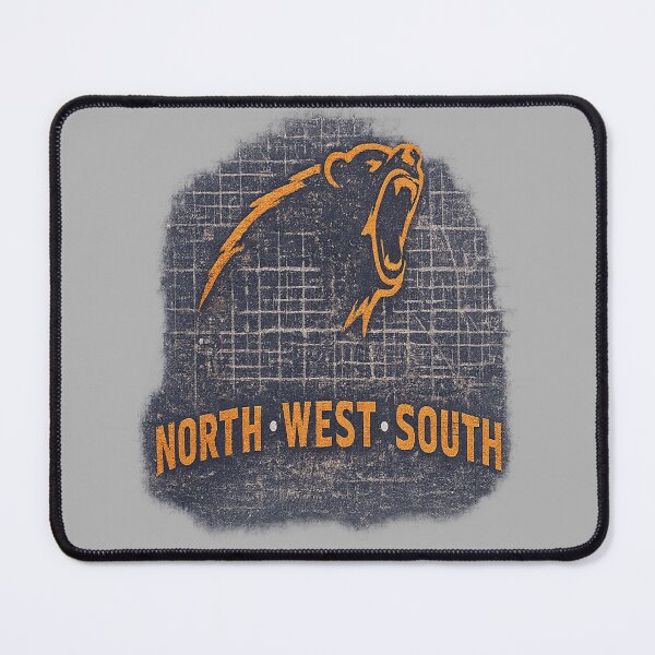 Item preview, Chicago Bear Grid Tee – North • West • South Grit Design designed and sold by POD DYNASTY | Original Print On Demand T-Shirt Graphics.