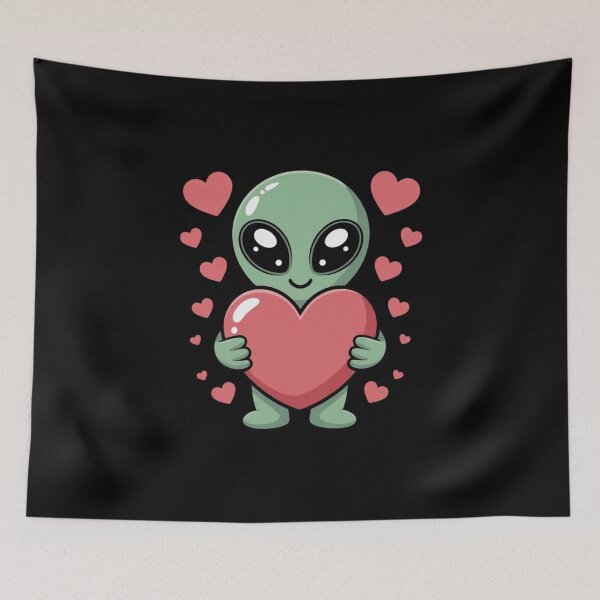 Item preview, Resident Alien Love – Funny Alien Valentine Sci-Fi Romance Design designed and sold by ALL ART .