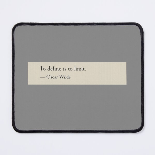 Item preview, To define is to limit. —Oscar Wilde Book Page Quote designed and sold by wonderxwander.