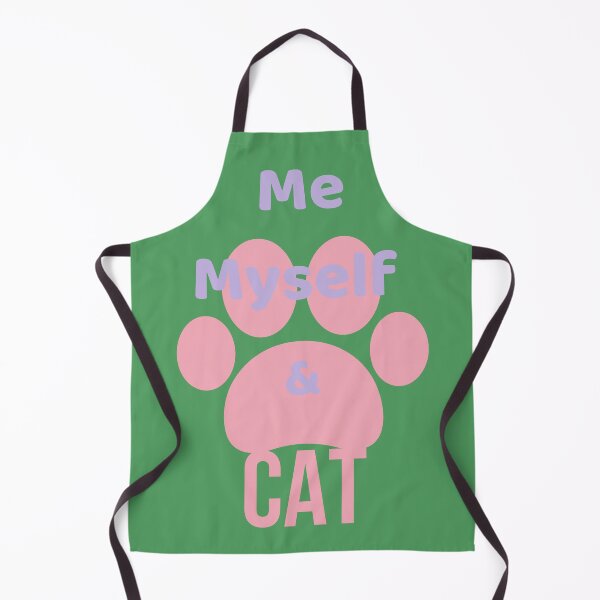 Item preview, Me Myself and Cat Sticker – Pink Aesthetic Cat Lover Quote designed and sold by GOTCHO1.