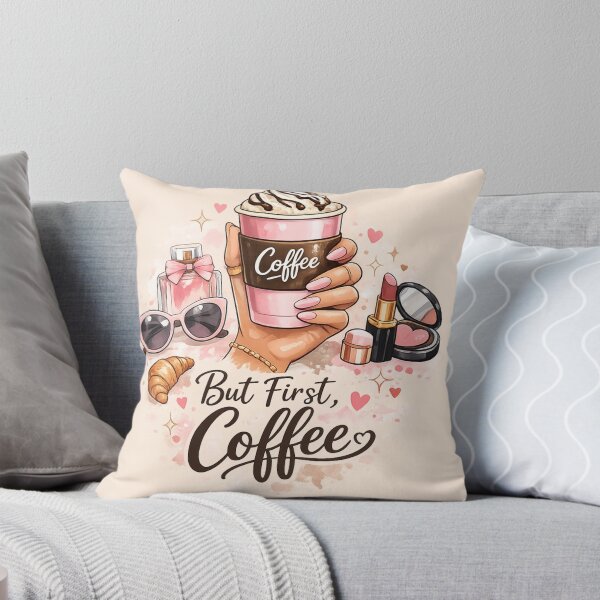 Item preview, But First, Coffee – Cute Feminine Design designed and sold by Sisy04.