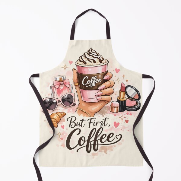 Item preview, But First, Coffee – Cute Feminine Design designed and sold by Sisy04.