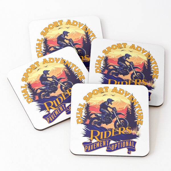 Item preview, Dual Sport Adventure Freedom Motorcycle Riders Pavement Optional  designed and sold by Route66art.