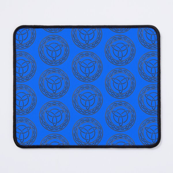 Item preview, Celtic Inspired Emblem Design Intricate Pattern Sheild Badge Unique Blue Background designed and sold by Arniesart85.