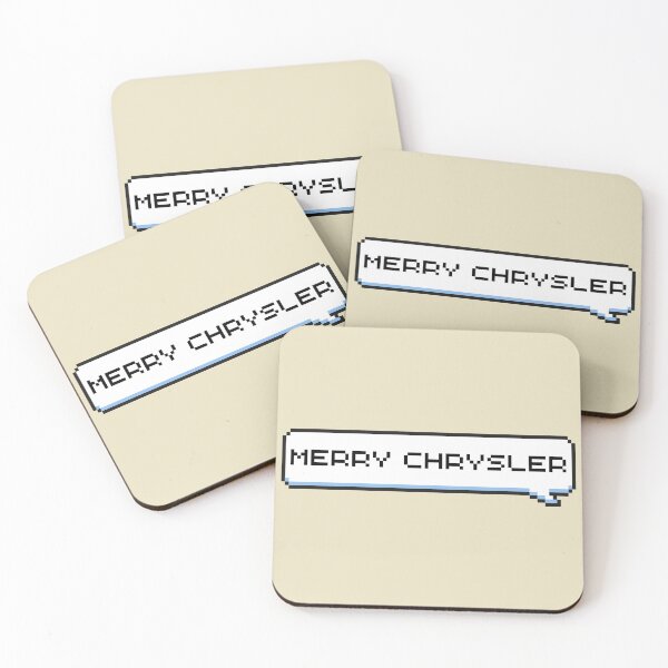 Item preview, Merry Chrysler Sticker designed and sold by Potato Quality Prints.