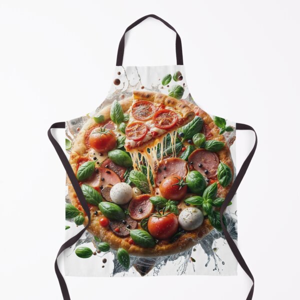 Item preview, Whole pizza with lifted slice and dynamic sauce burst on black designed and sold by Creative88Art.