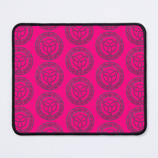 Item preview, Celtic Inspired Emblem Design Intricate Pattern Sheild Badge Unique Pink Background designed and sold by Arniesart85.