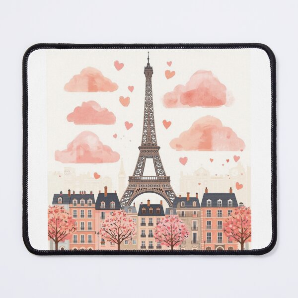 Item preview, Paris Love – Eiffel Tower Valentine Romantic Illustration designed and sold by Activity01.