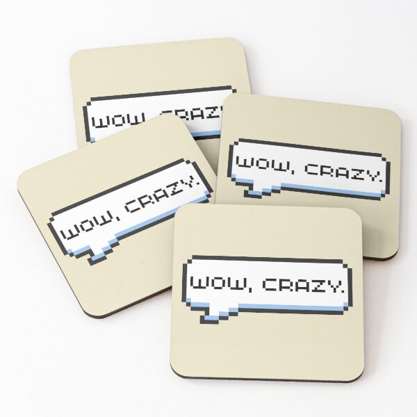 Item preview, Wow, Crazy Sticker designed and sold by Potato Quality Prints.