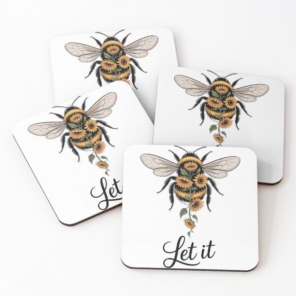 Item preview, Let It BEE Cute Bee Pun Illustration art designed and sold by Jomack1.