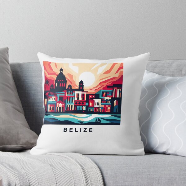 Item preview, Belize Cubist Art - Abstract Geometric Travel Poster designed and sold by OzzFrequency.