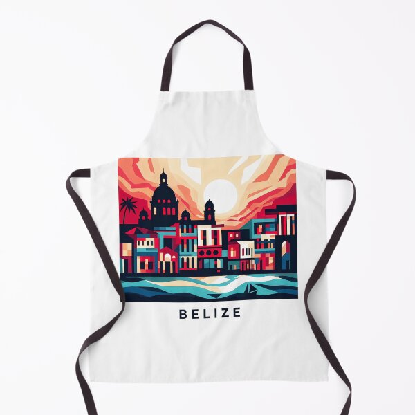 Item preview, Belize Cubist Art - Abstract Geometric Travel Poster designed and sold by OzzFrequency.