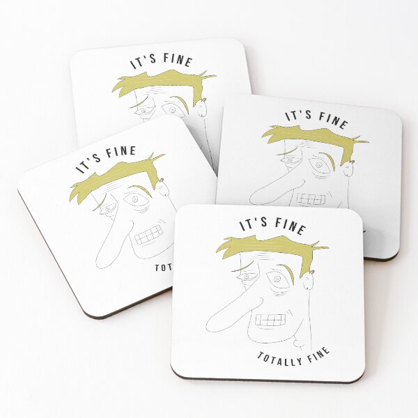 Item preview, It's fine, totally fine man - ironic designed and sold by PenandFox.