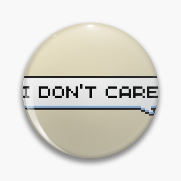 Item preview, I Dont Care Sticker designed and sold by Potato Quality Prints.