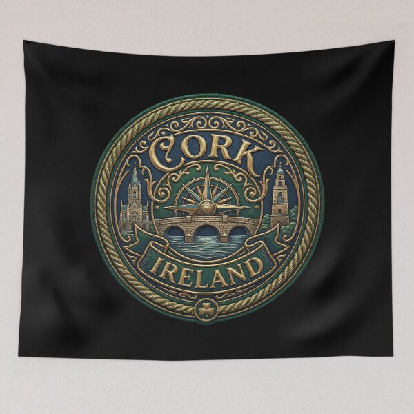Item preview, Cork, Ireland – City of Bridges & Compass Coat of Arms designed and sold by Girih.