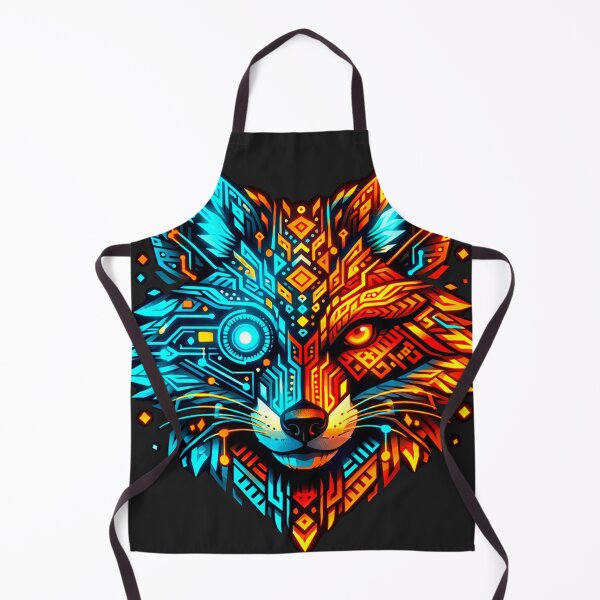 Item preview, Cyber Folk Fox Head designed and sold by Printforluck.