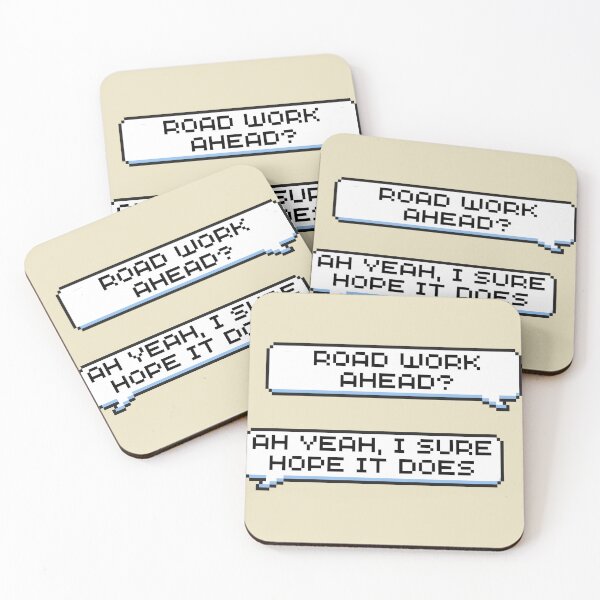 Item preview, Road Work Ahead? Ah Yeah, I Sure Hope It Does Sticker designed and sold by Potato Quality Prints.