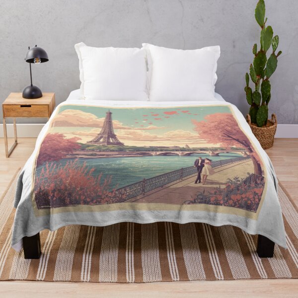 Item preview, Romantic Paris Walk – Eiffel Tower Valentine Love Illustration designed and sold by Activity01.