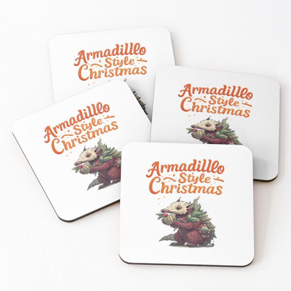 Item preview, Armadillo Styled Christmas – Cute Holiday Design designed and sold by KZurHTPC.