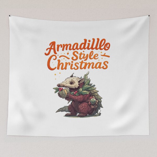 Item preview, Armadillo Styled Christmas – Cute Holiday Design designed and sold by KZurHTPC.
