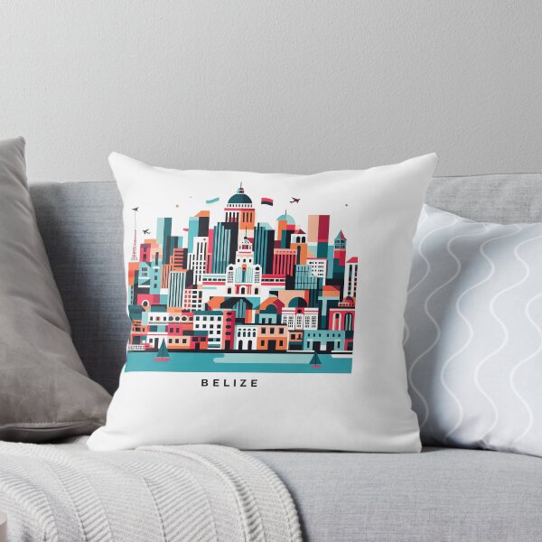 Item preview, Belize Cubist Art - Abstract Geometric Travel Poster designed and sold by OzzFrequency.
