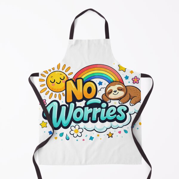 Item preview, No Worries – Relaxed and Minimalist Design with a Positive Message designed and sold by DrizzyV.