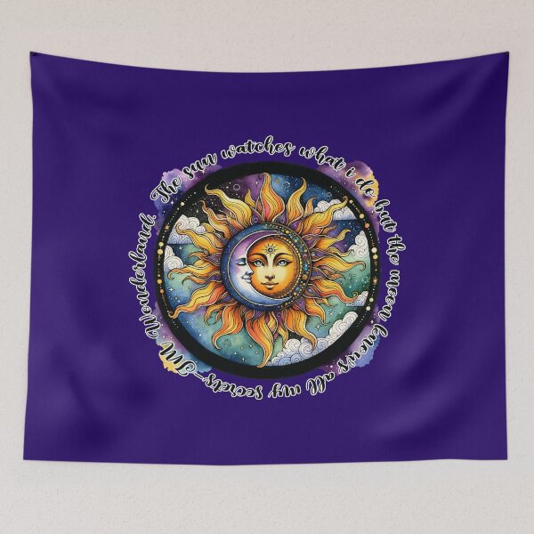 Item preview, The sun waches what I do but the moon knows all my secrets art designed and sold by Jomack1.
