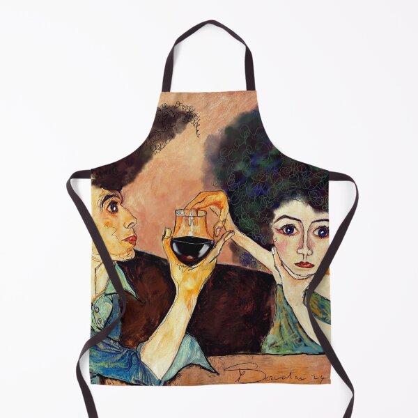 Aperçu de l'œuvre Soirée dégustation de vins – Soirée d'illustration figurative expressive créée et vendue par Tale Teller Club.