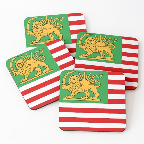 Item preview, American–Iranian Heritage Flag | Lion and Sun Meets Stars and Stripes designed and sold by FlagX.