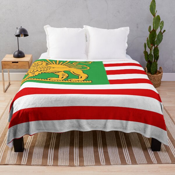Item preview, American–Iranian Heritage Flag | Lion and Sun Meets Stars and Stripes designed and sold by FlagX.